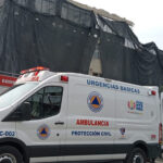 Protección civil de Cuauhtémoc traslada a hospital Rubén Leñero a hombre herido tras colapso en San Antonio Abad